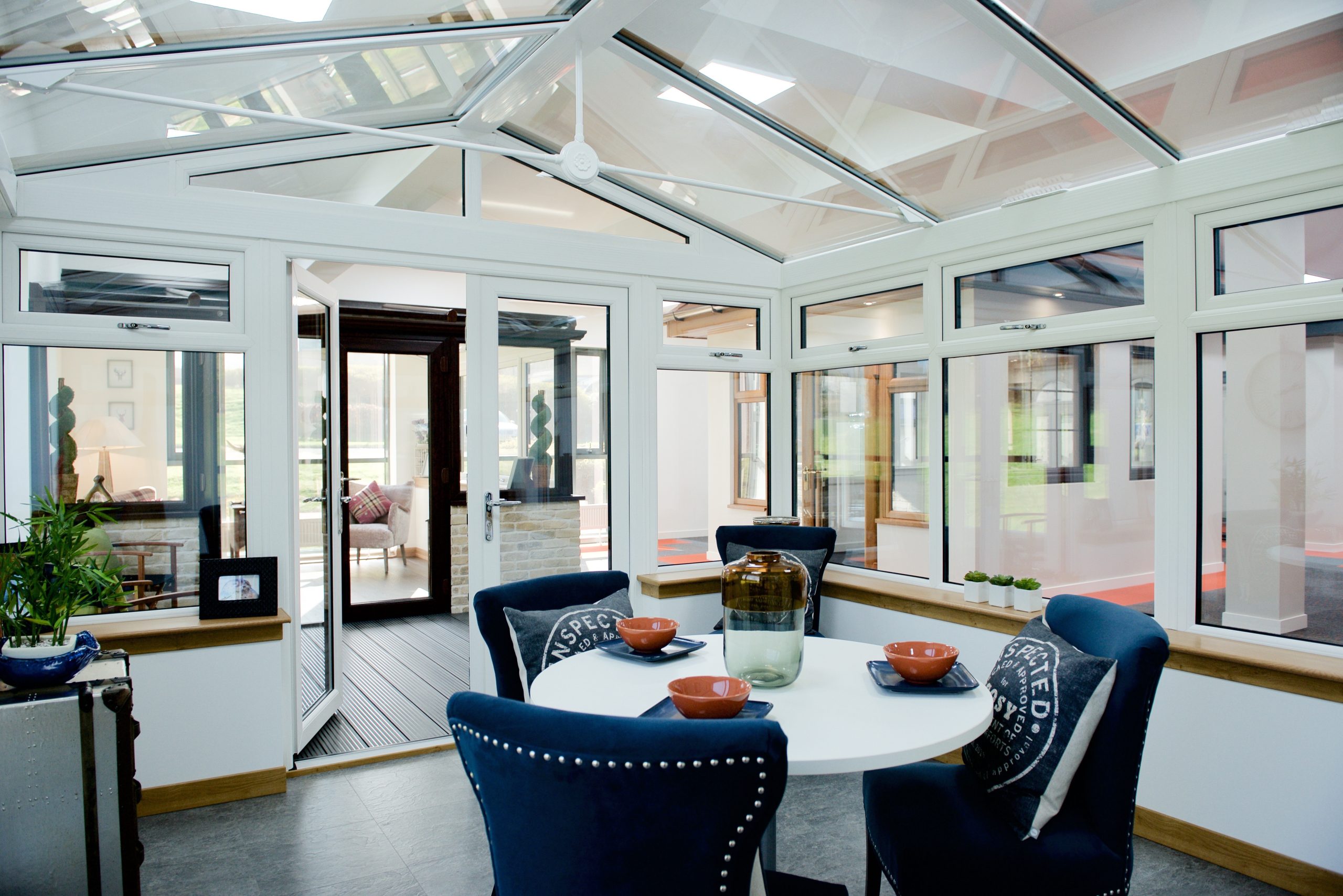 fully built conservatory in showroom